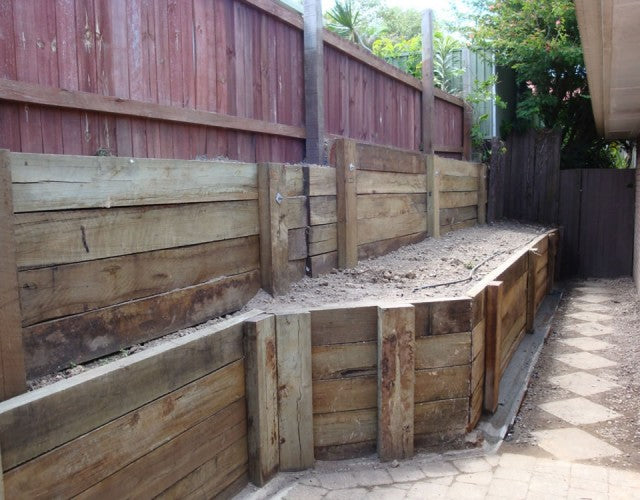 Emergency Hardwood Timber Sleeper Wall Repair in Gold Coast Home
