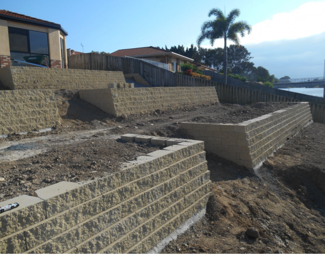 Flush Face Garden Wall Installation for Burleigh Waters Renovation