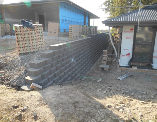 Diamond Concrete Block System for Elevated House Pad in Gold Coast