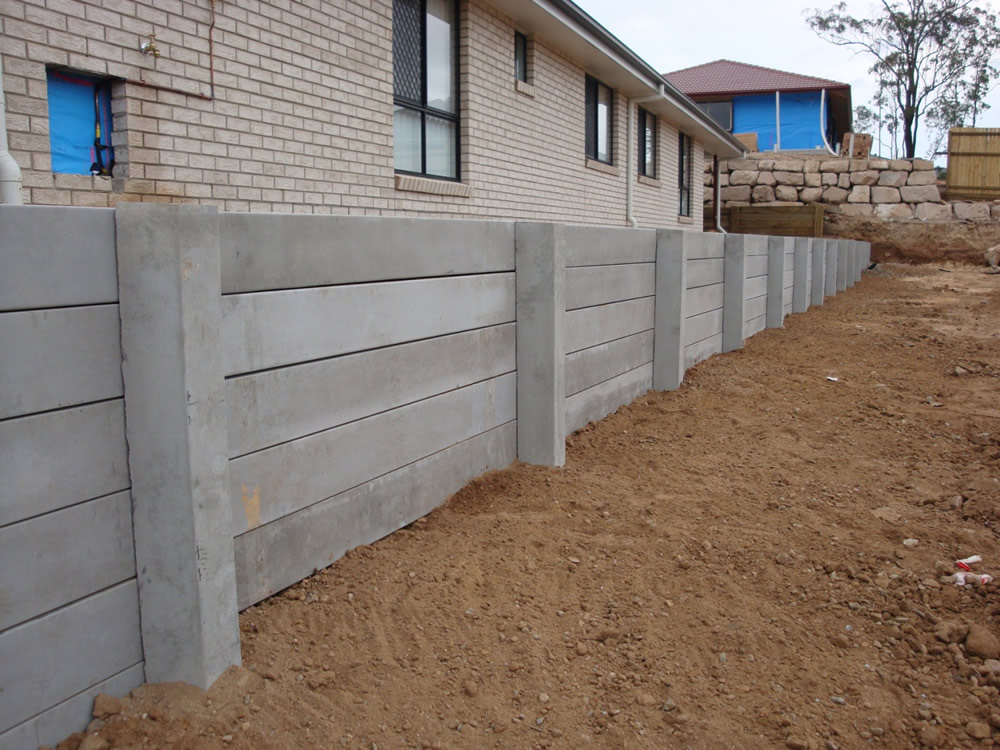 Australian Retaining Walls Concrete Sleeper Retaining Wall