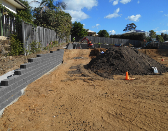 Flush Face Garden Wall Installation in Coomera Waters, Gold Coast ...