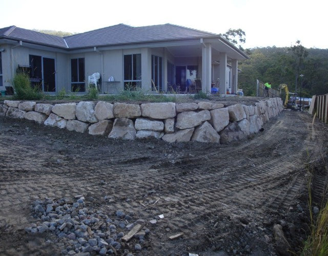 Rock Wall Construction for Vehicle Access in a Gold Coast Home – Gold ...