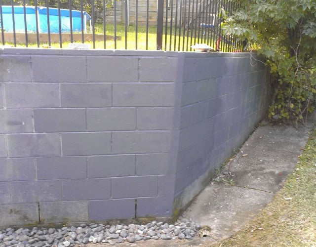 Besser Block Retaining Wall Repair with Galvanised Steel Staples in ...