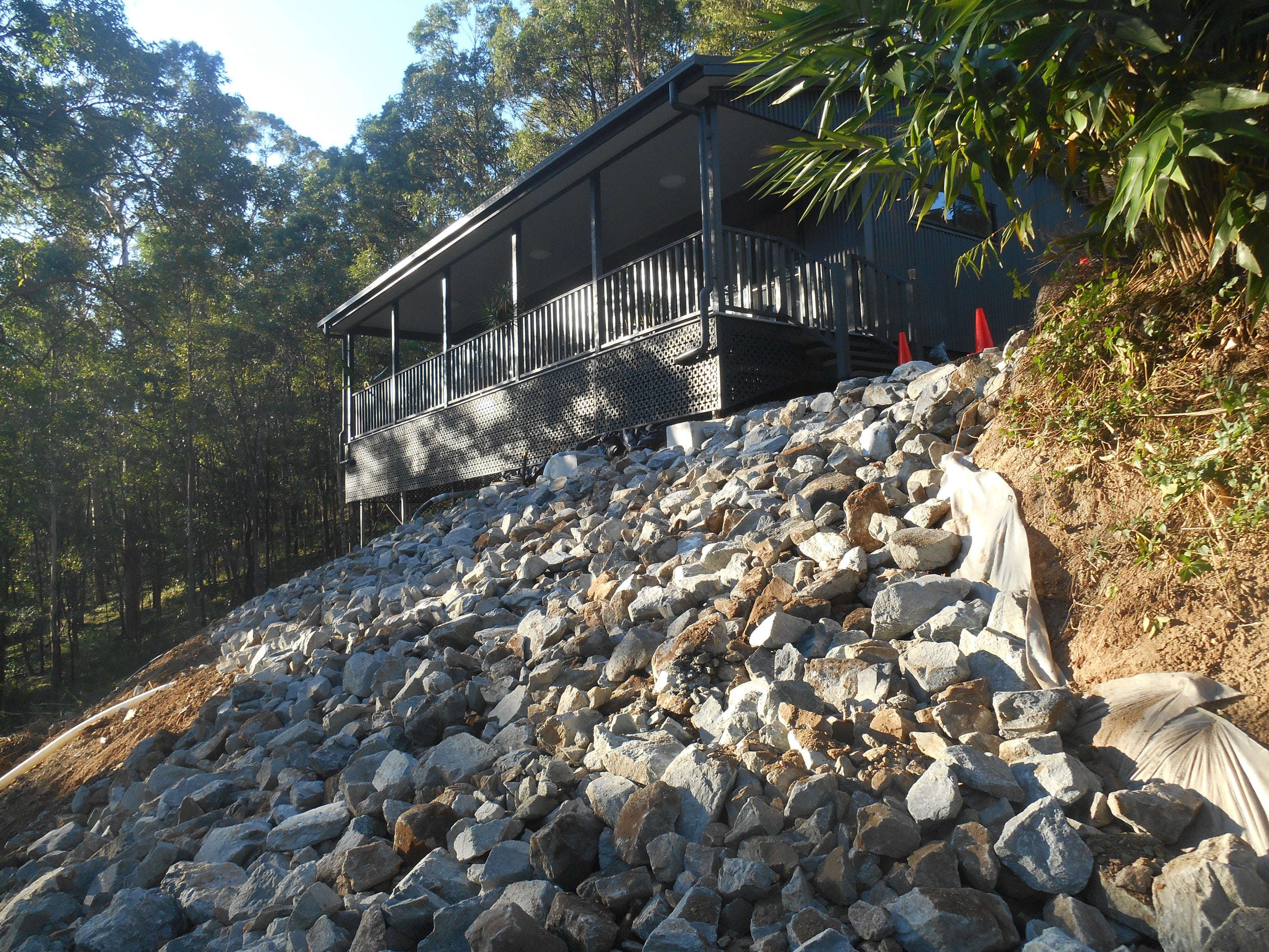 Retaining Wall Gold Coast Rock Armour Stabilization in Tallai Gold