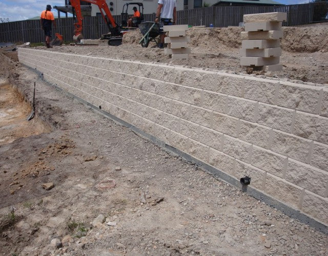 Heron Concrete Block Retaining Walls for New Family Home in Coomera